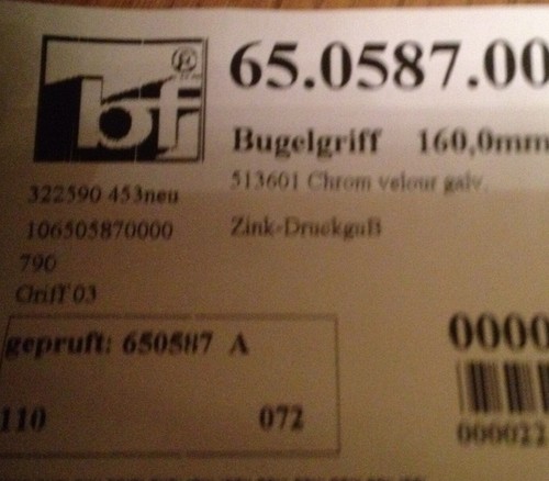Bügelgriffe edelstahl - st,